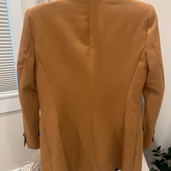 Zara Camel Double Breasted Blazer Jacket - Picture 5 of 5